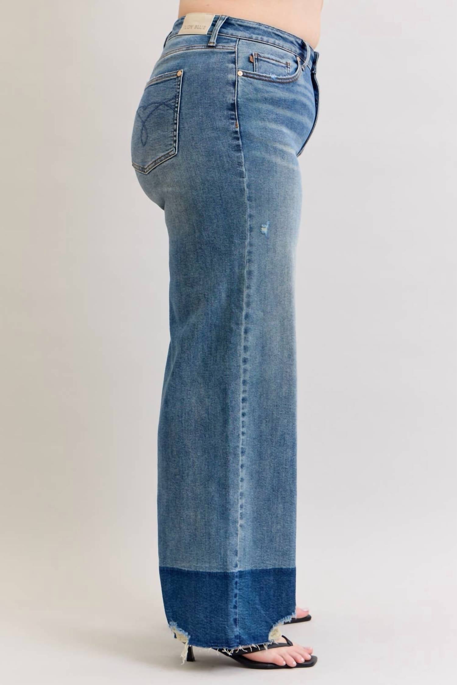 Judy Blue - High Waist Column Straight Leg Jeans - Plus