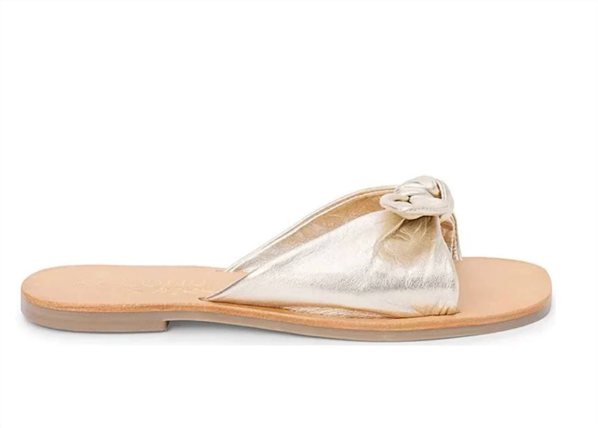 Coconuts By Matisse - Women's Mackenzie Leather Bow Knot Slide Sandals