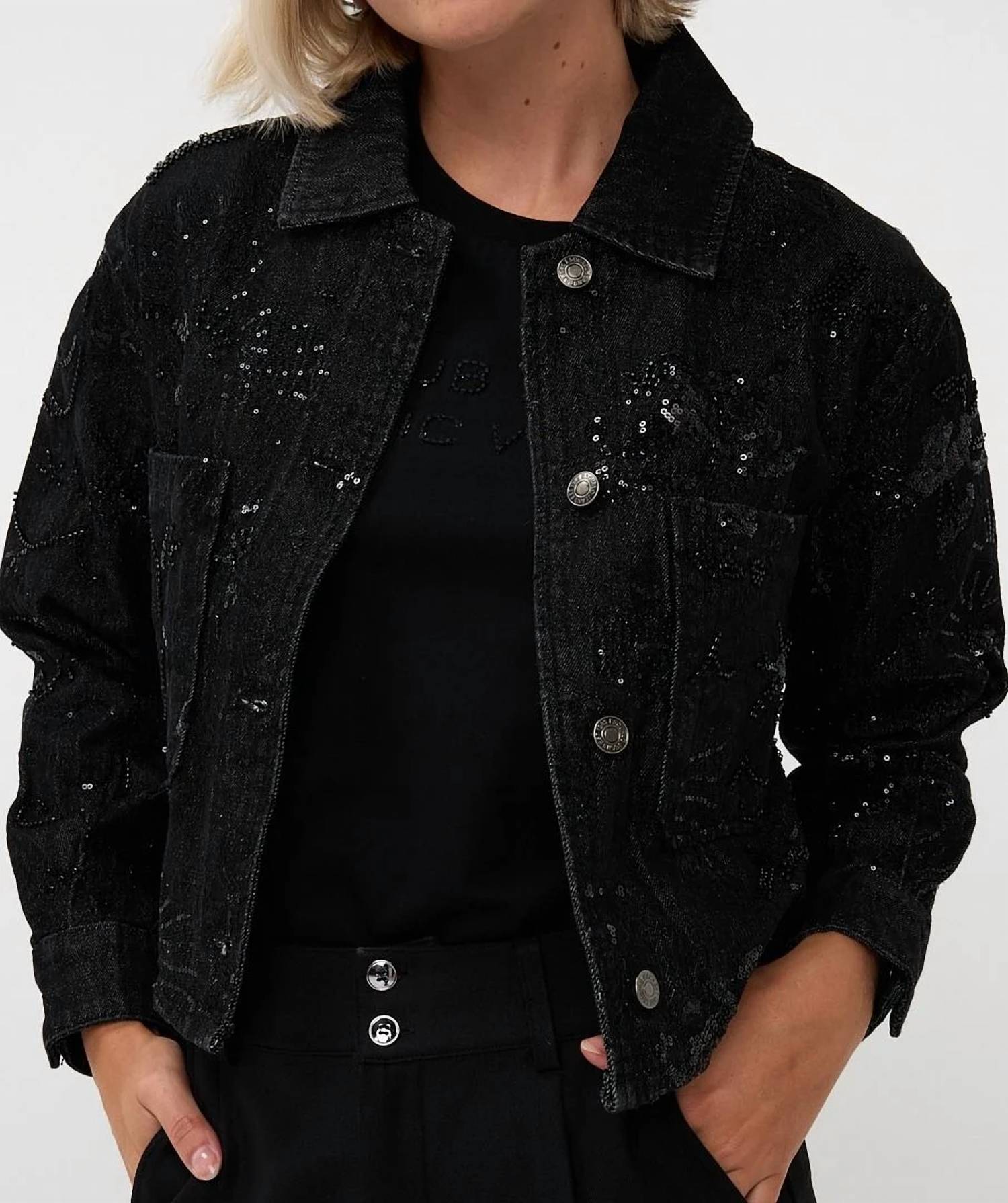 Esqualo - Elsie Embroidered Jacket
