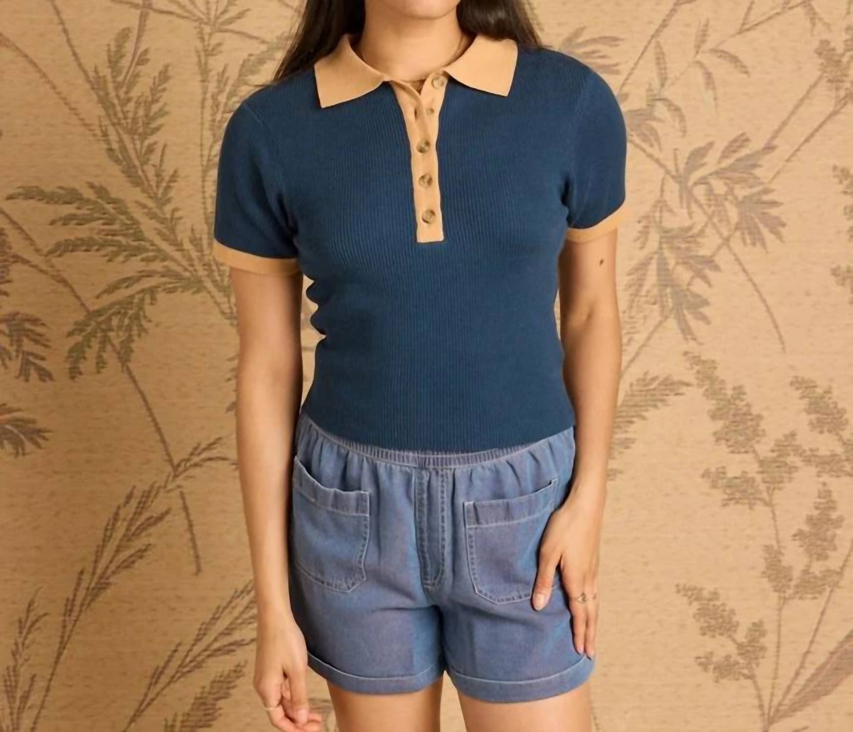 Known Supply - Zuri Knit Polo Top
