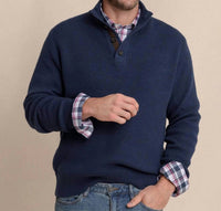 Southern Tide - Bass Creek Quarter Button Sweater
