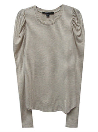 Fifteen Twenty - Women's Shirred Sleeve Stripe Top