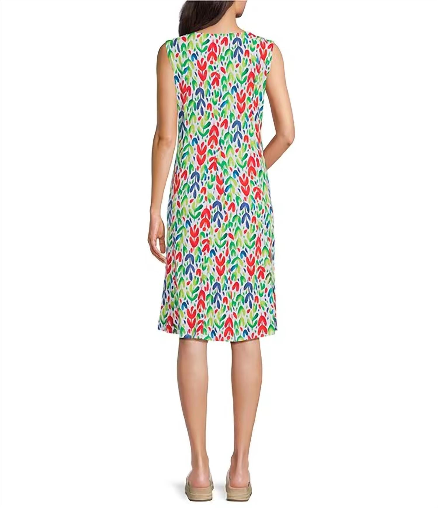 Multiples - Panel Scoop Neck Tank Dress