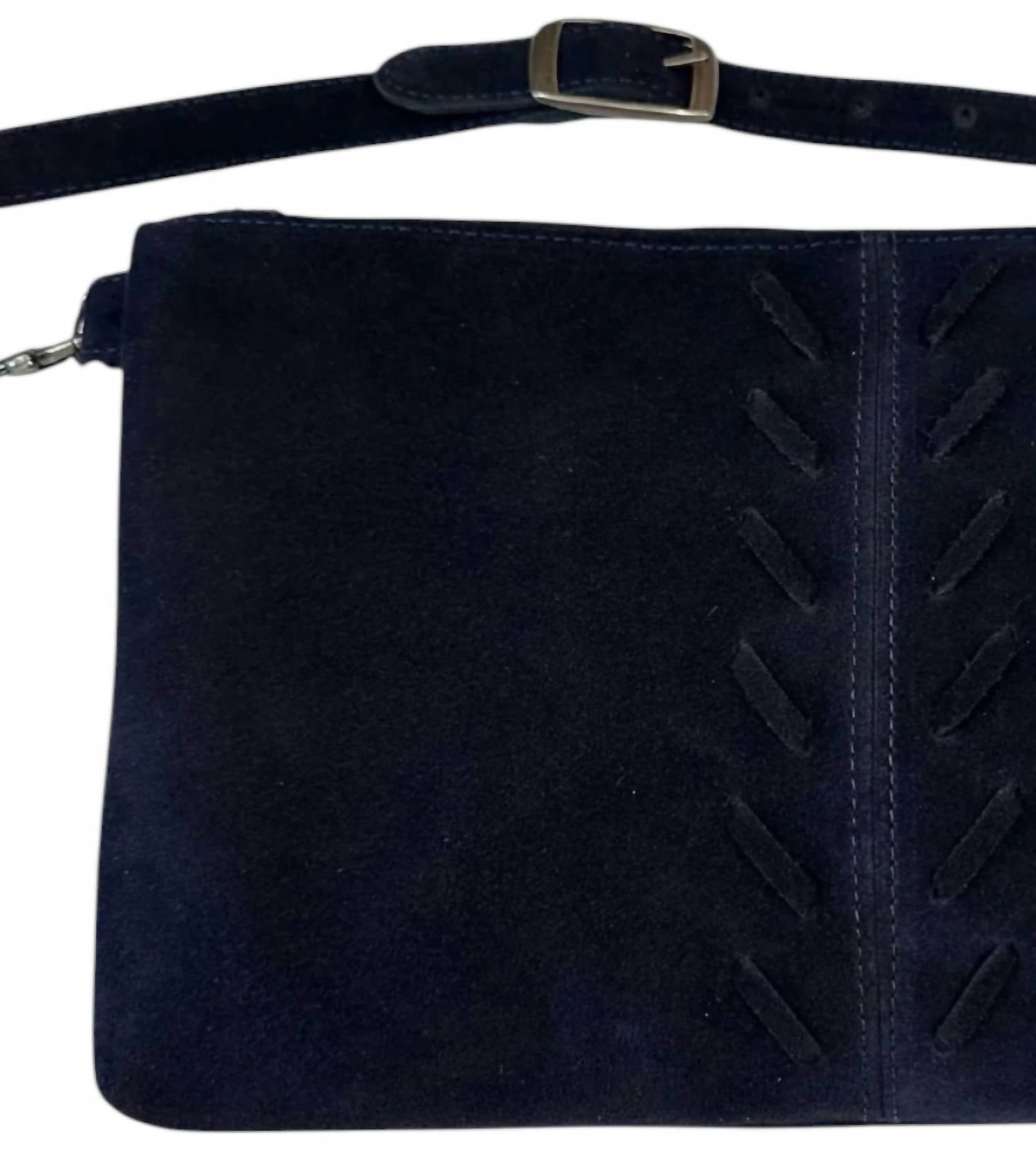 Kim White Handbags & Belts - Women's Laced Suede Bag