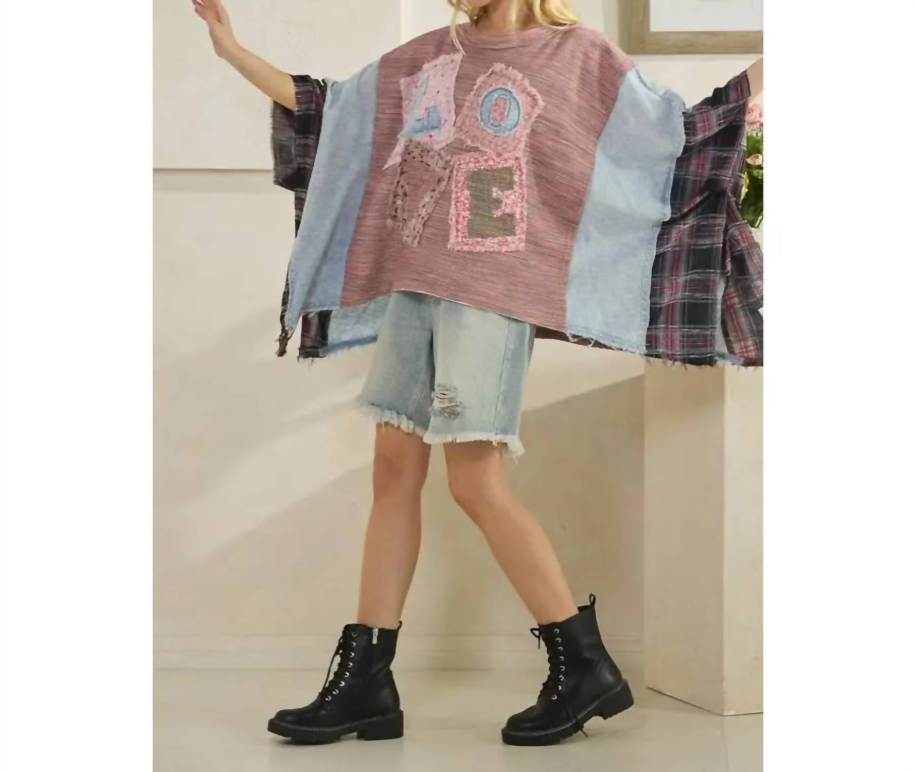 Oli & Hali - Women's Caroline Love Patchwork Top