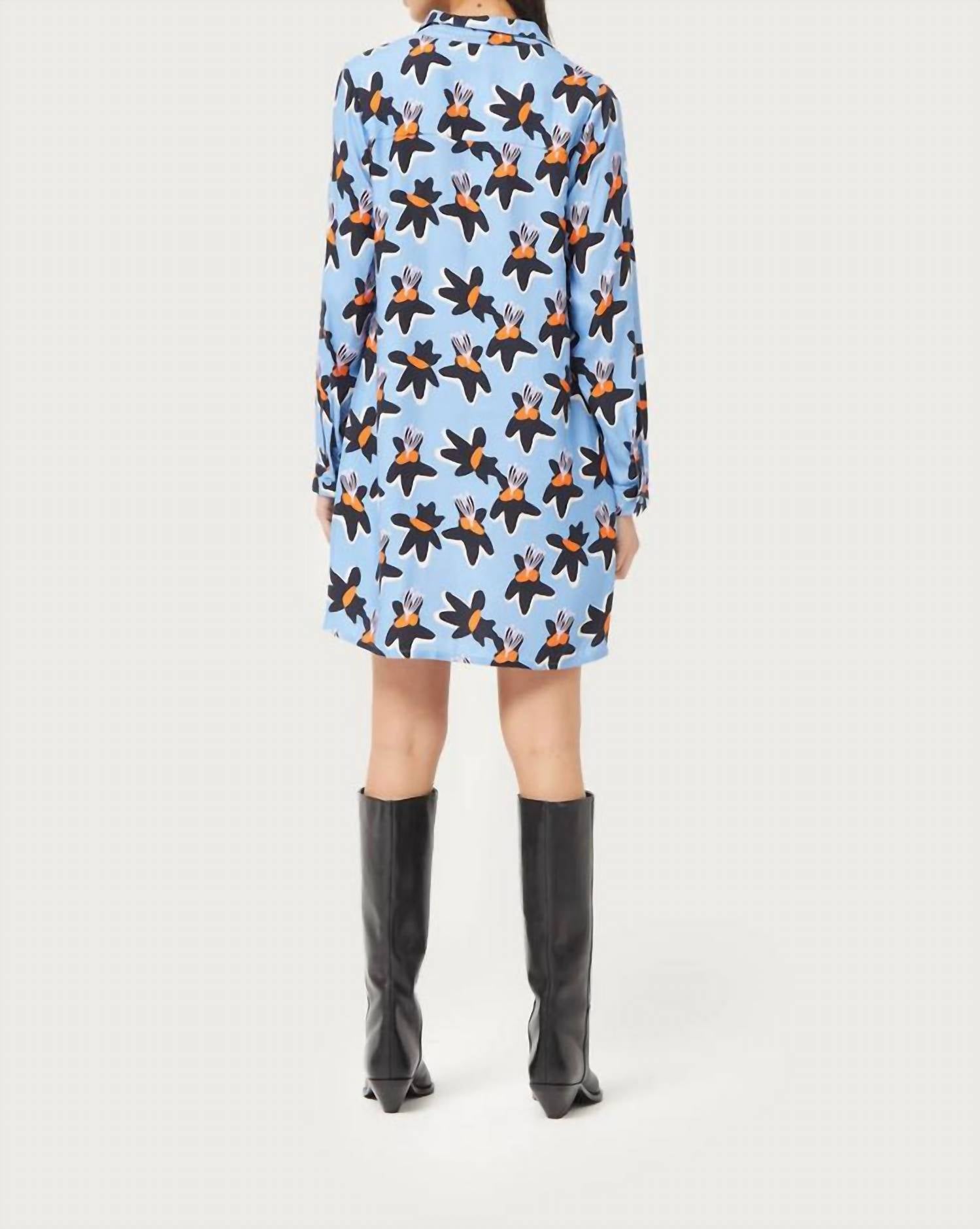 Compania Fantastica - Calatea Floral Print Short Dress