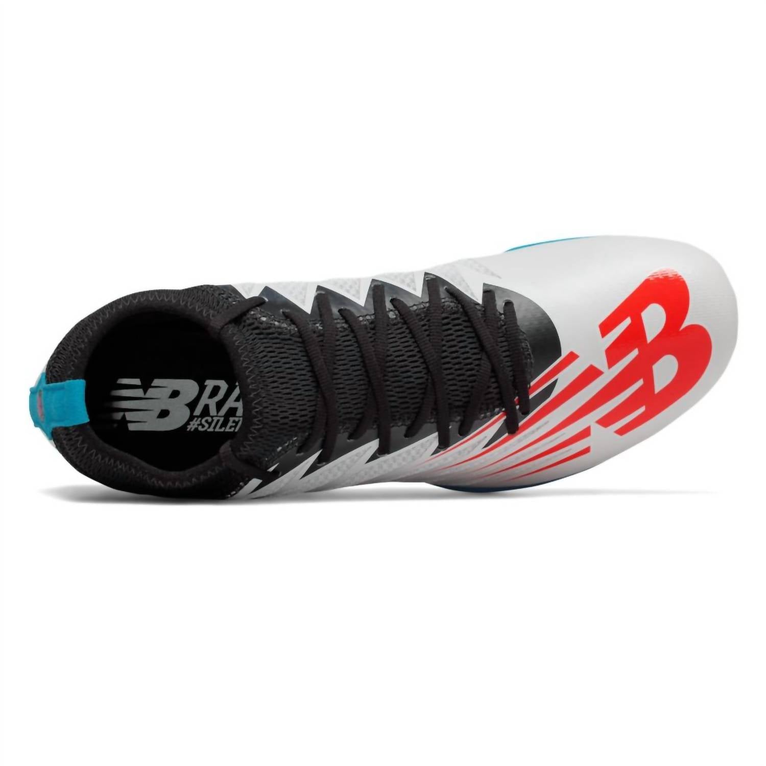 New Balance Men's Sd100 V2 Spike Shoes in white blue - men's shoe - alternate view