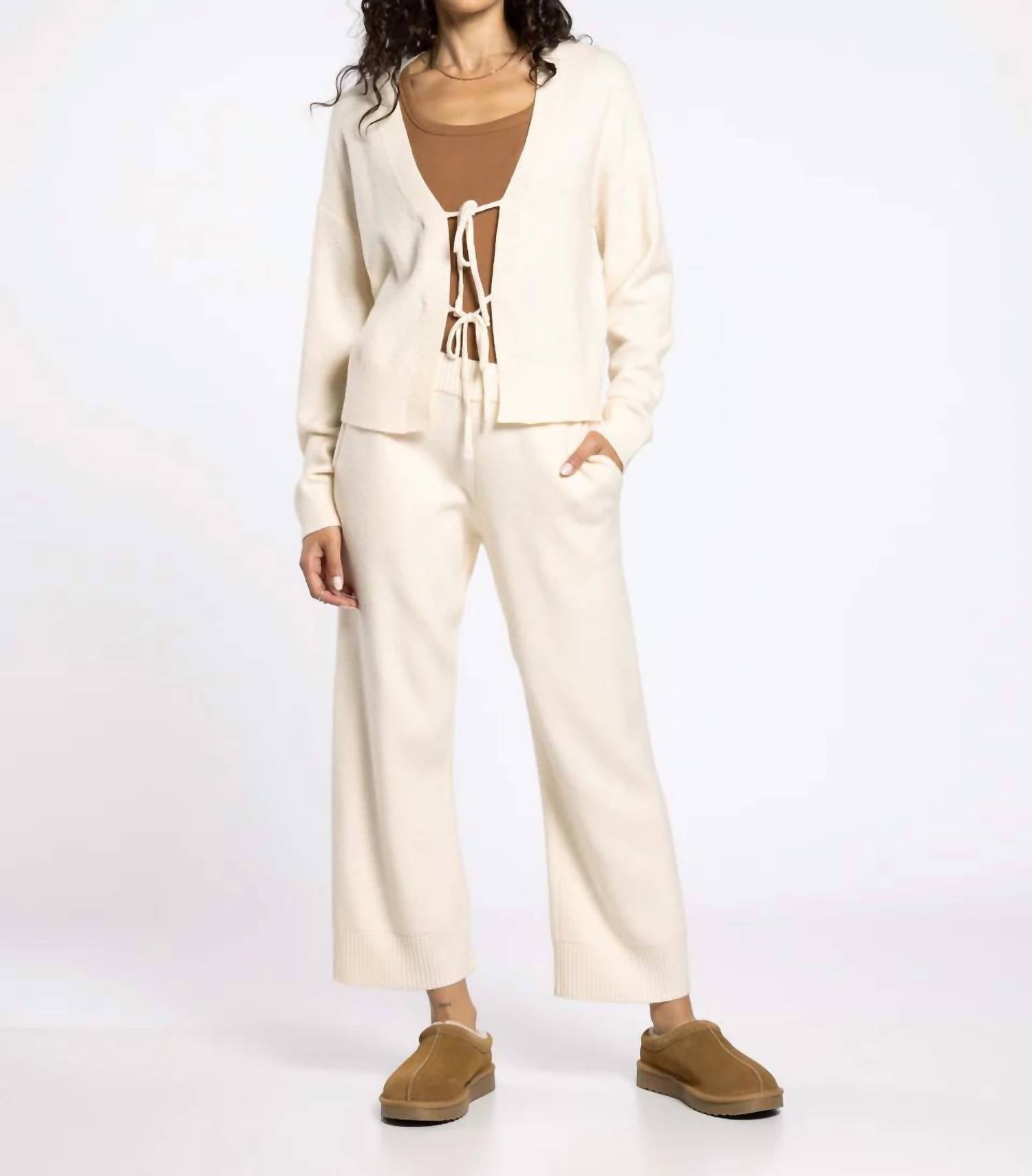 Thread & Supply Greta Soft Knit Cardigan in pearl - women's cardigan