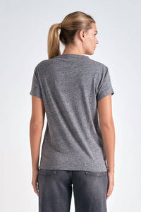 ELAN Zadig Amour Tee in grey - women's t-shirt - alternate view