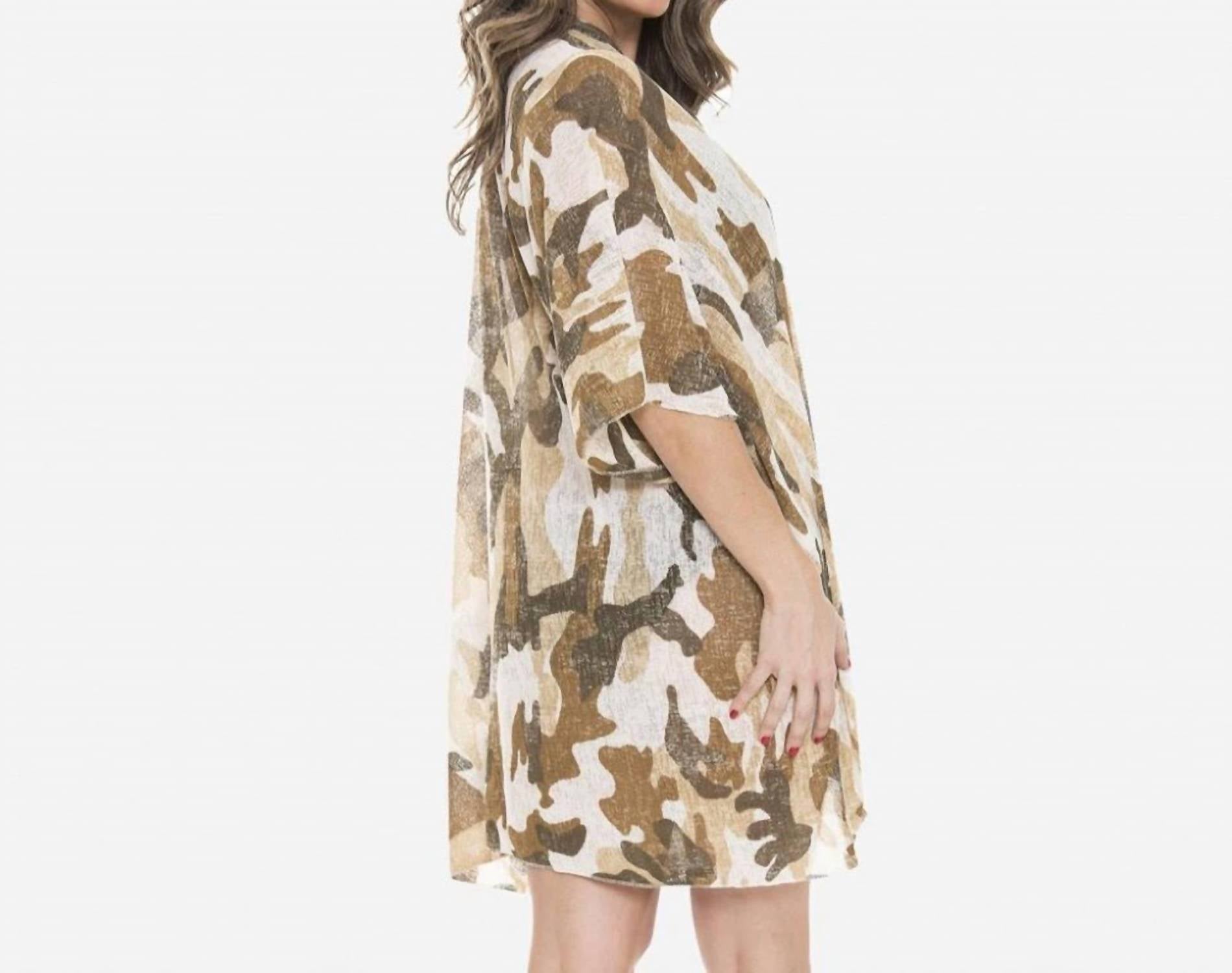 Judson & Co. - Lightweight Camouflage Print Kimono