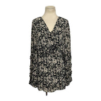 Entro - Women's Print Ruffle Long Sleeve Romper
