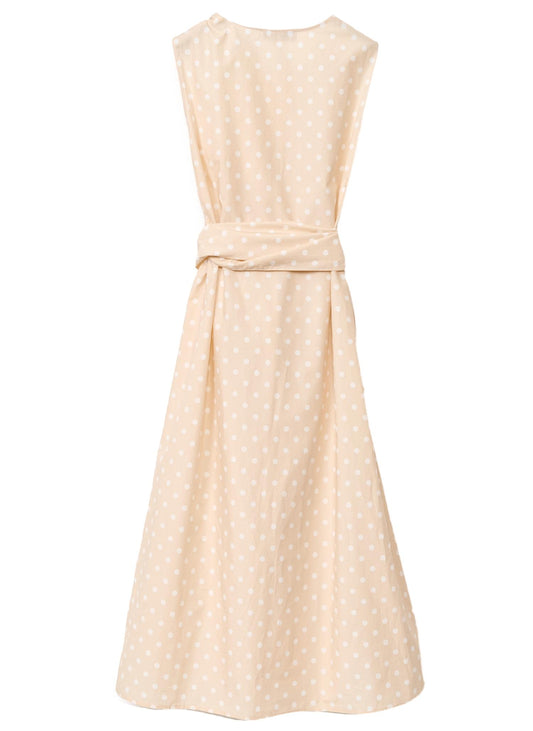 Fabiana Filippi - Polka Dot Poplin Sleeveless Dress