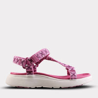 Mykos Women's Solstice Hook & Loop Sandal in fuchsia - women's sandal - detail view