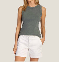 Dylan - Modern Rib Crew Tank