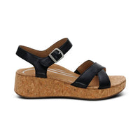 Aetrex - Women's Flora Adjustable Quarter Strap Wedge