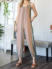 Bucketlist - Geo Print Draped Jumpsuit