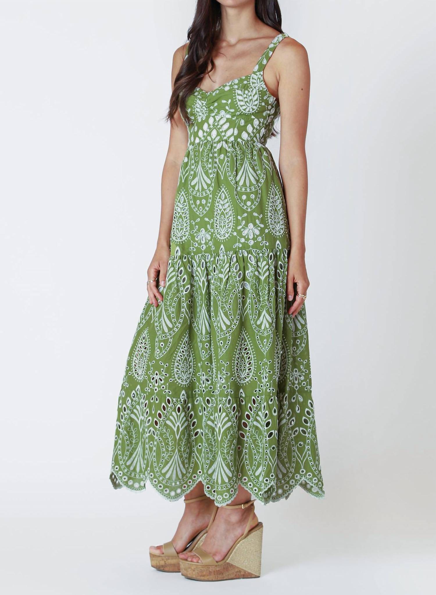 Dex - Embroidered Maxi Dress