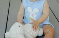 Bailey Boys Infant Kid's Little Hare-knit Bubble in light blue - kids' item - alternate view