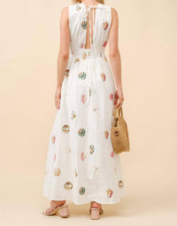 Blue B - Seashell Embroidered Maxi Dress