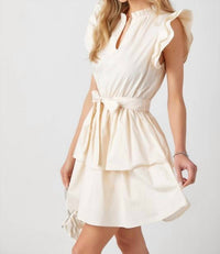 Baby Pink - Ruffle Sleeve Dress