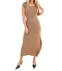 Le Lis - Effortless Shine Metallic Midi Dress
