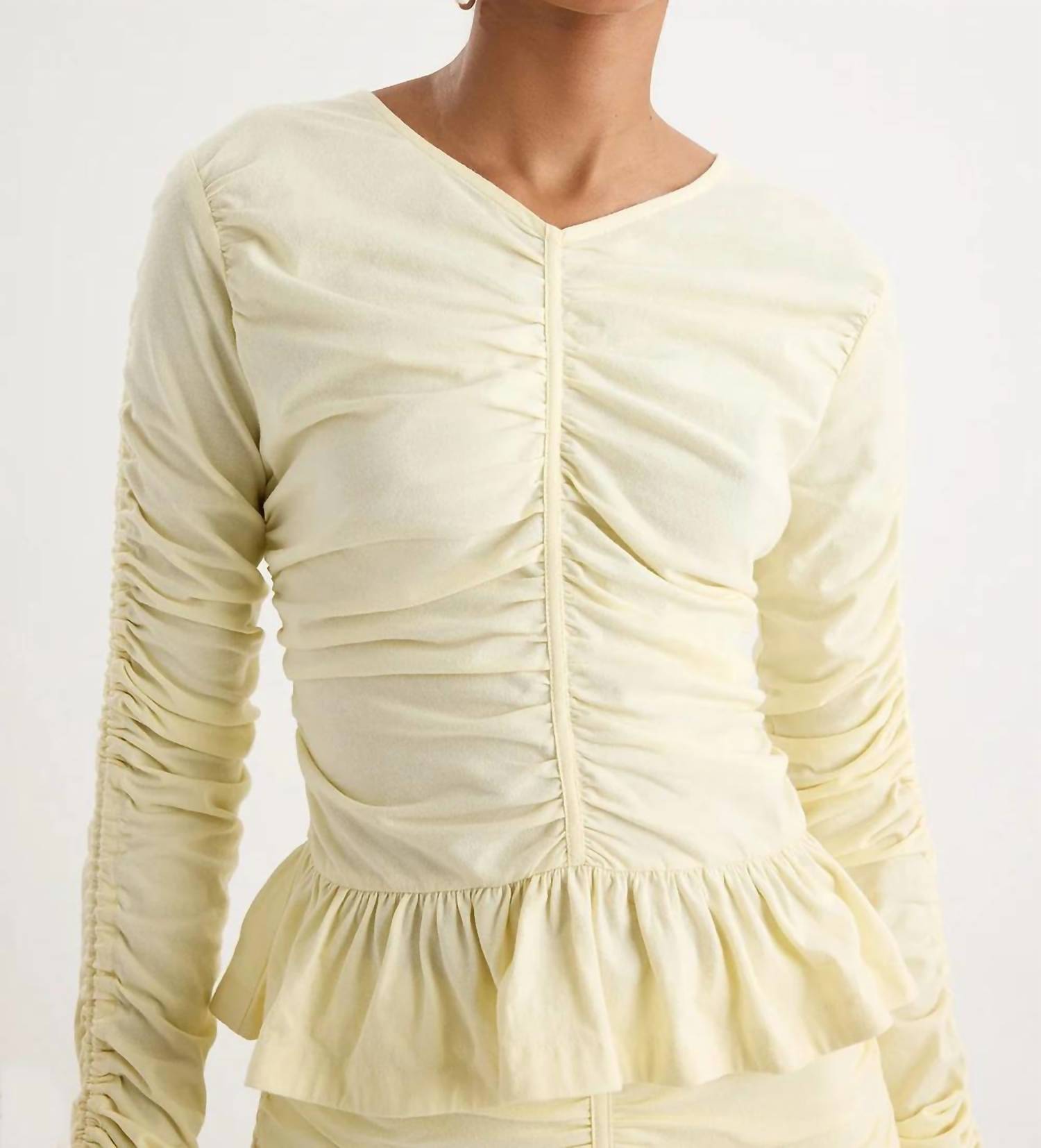 Merlette - Arena Peplum Cropped Top
