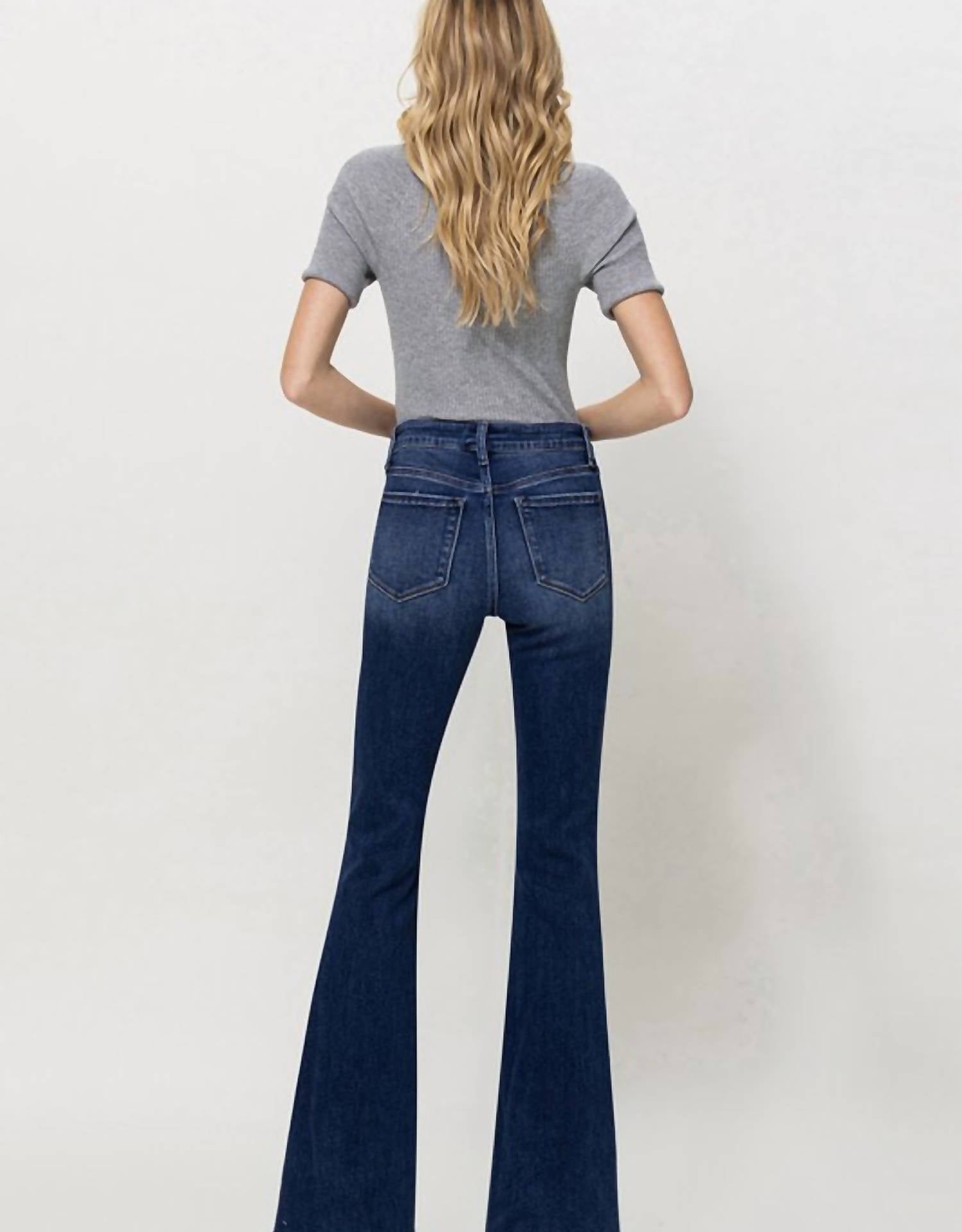 Vervet By Flying Monkey - Alison Mid Rise Flare Jeans