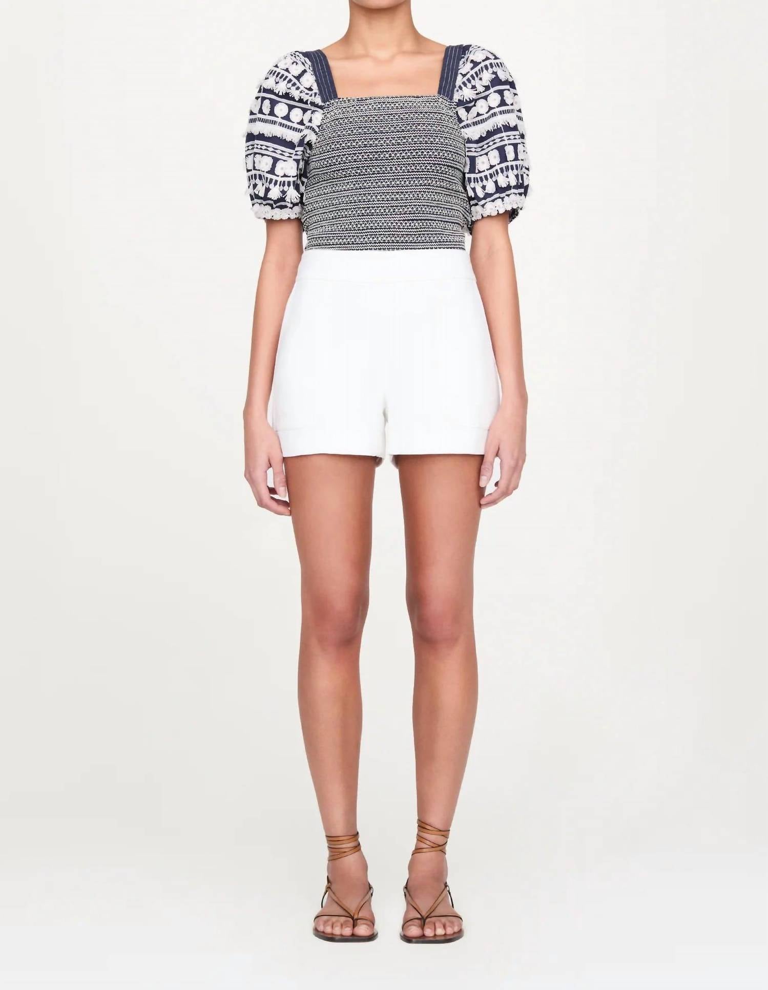 Marie Oliver Mia Short in white 1 - women's shorts