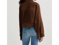 Ag Jeans - Molly Suede Fringe Truck Jacket
