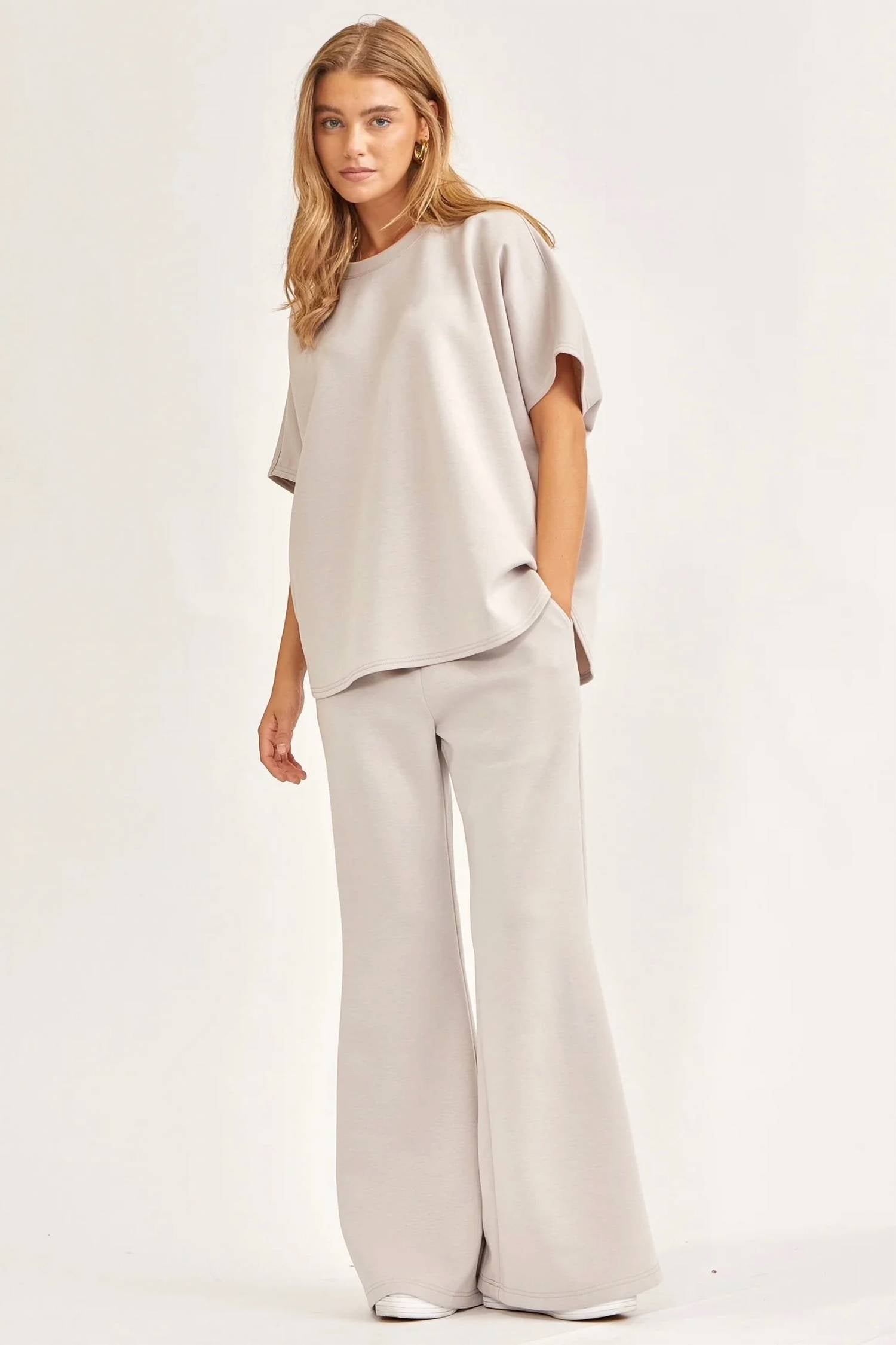 Dear Scarlett - Poncho Top + Bell Bottom Modal Set