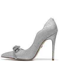 Sam Edelman - Women's Deela Glitter Bow Pointed Toe Stiletto Heel