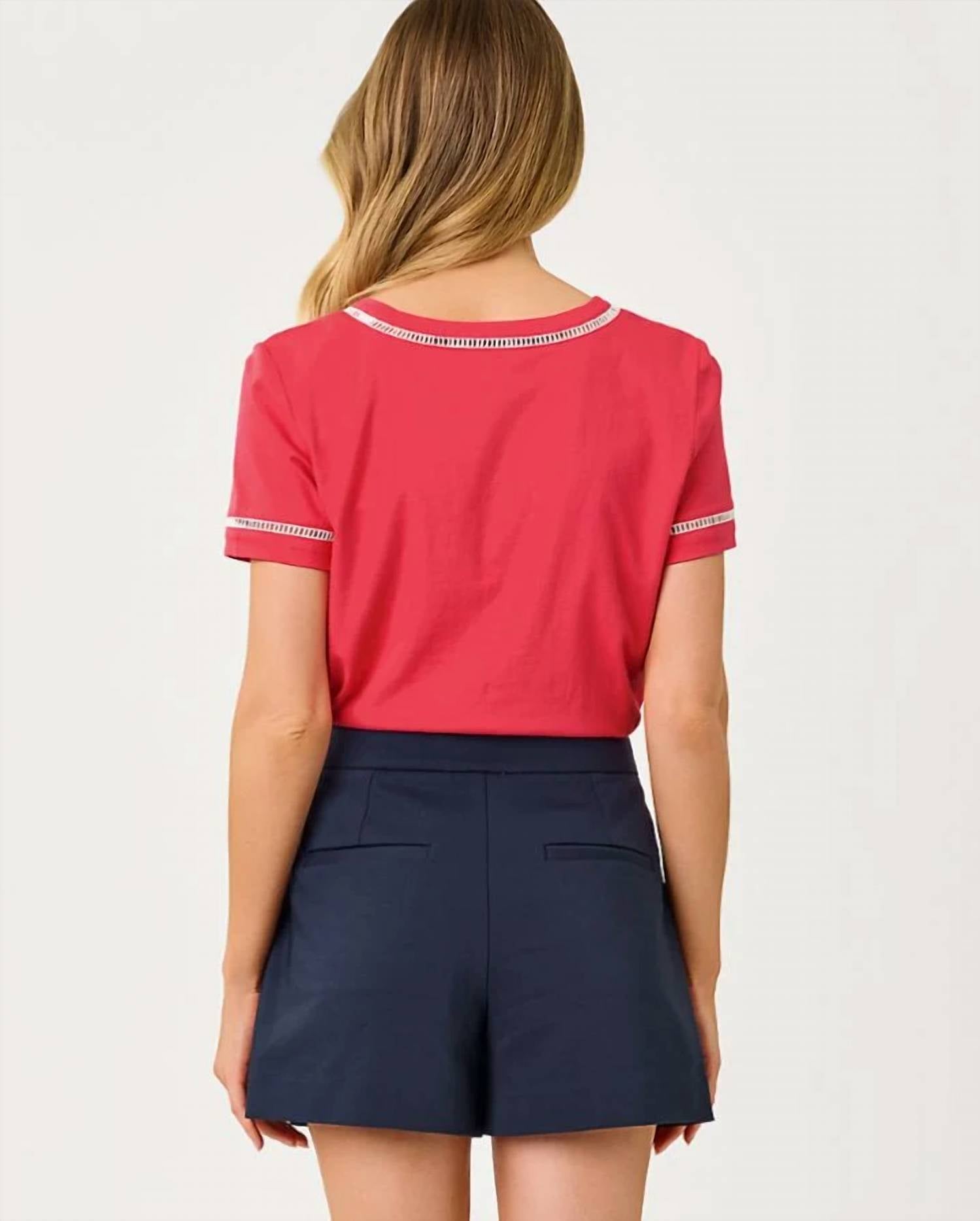 Lilly Pulitzer - CLAIRMONT LADDER LACE KNIT TOP