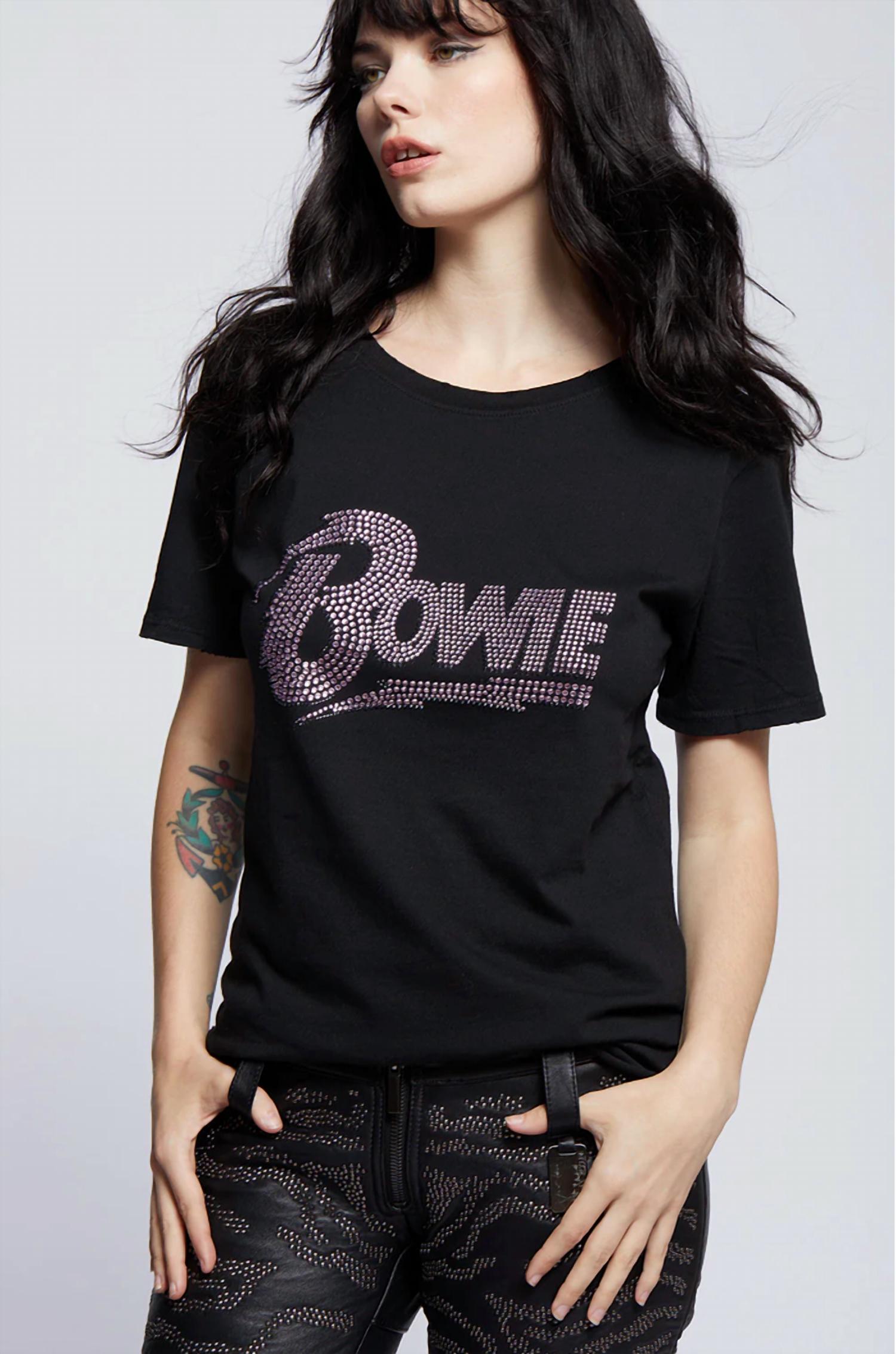 Bowie Crystal Boyfriend Tee