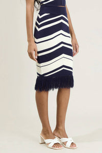 Sugarlips - Lydia Striped Midi Skirt