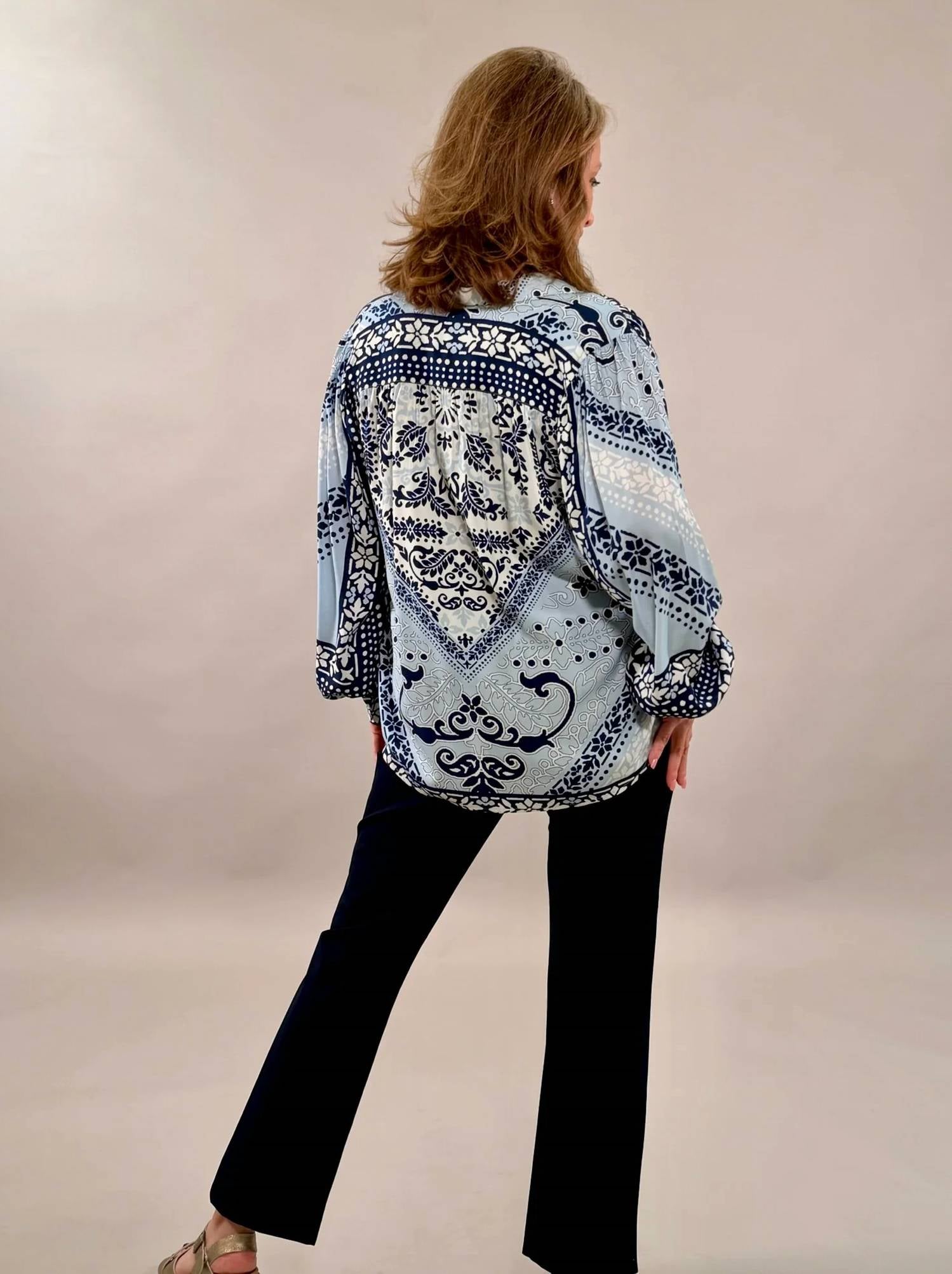 Fifteen Twenty - Print Button-down Blouse