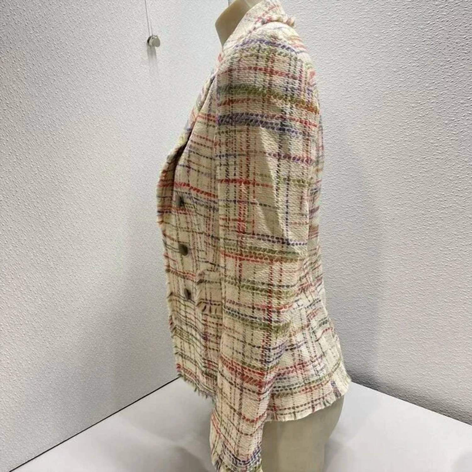 Akris - Women’s Fringe Tweed Blazer Jacket