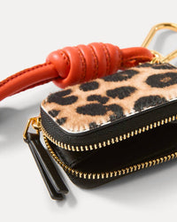 Veronica Beard - Women's Leopard Zip Pouch Bag Charm