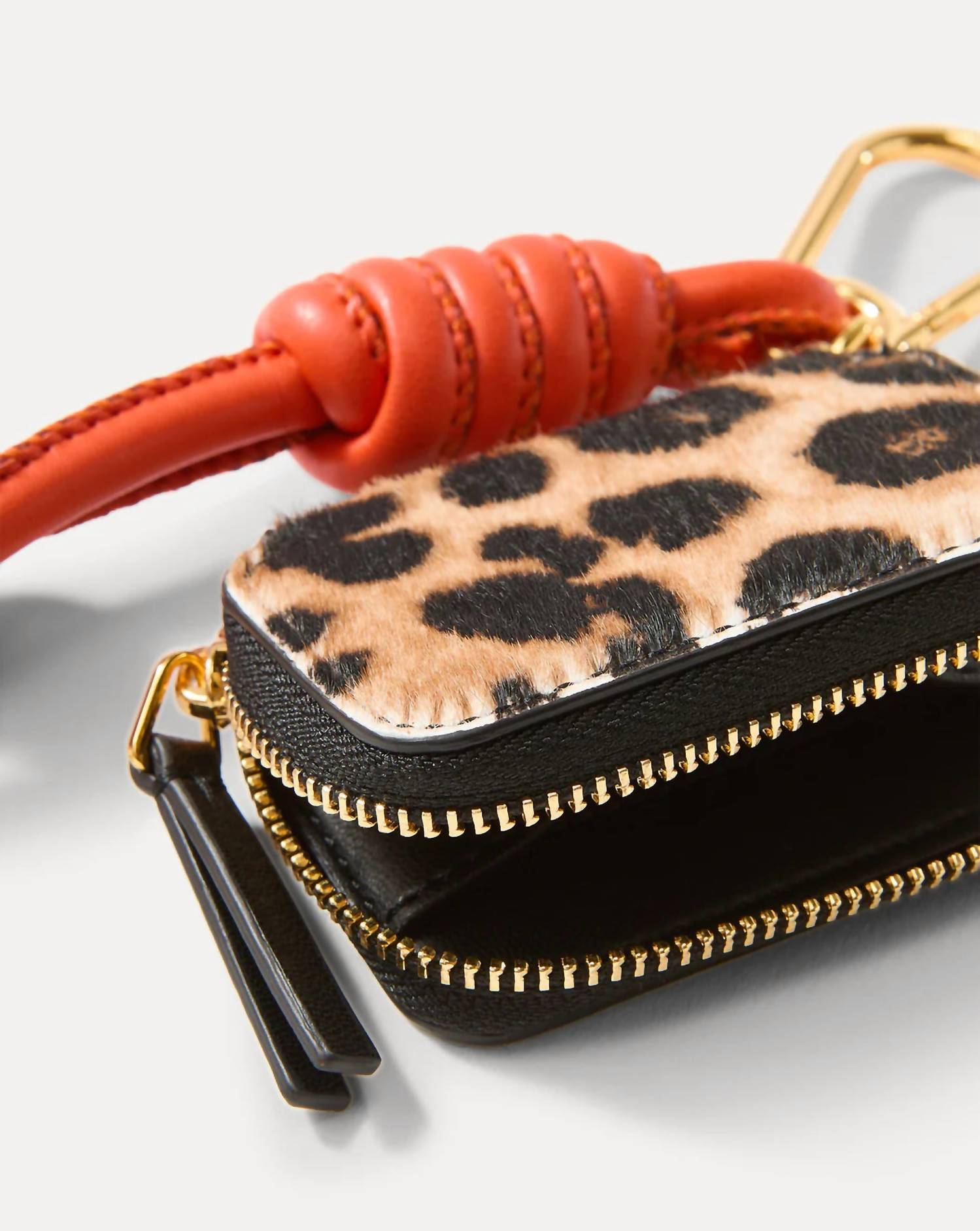 Veronica Beard - Women's Leopard Zip Pouch Bag Charm