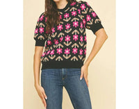 PINCH Amanda Knit Sweater in black - women's sweater