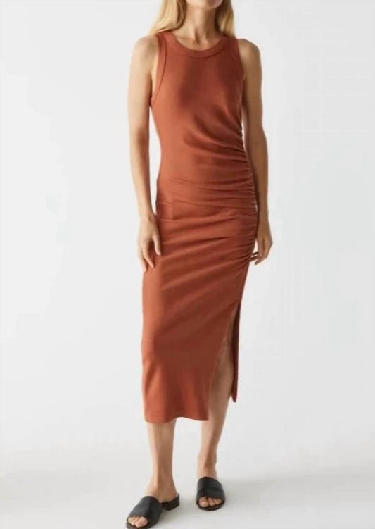 Michael Stars - Tala Sleeveless Shirred Seam Midi Dress