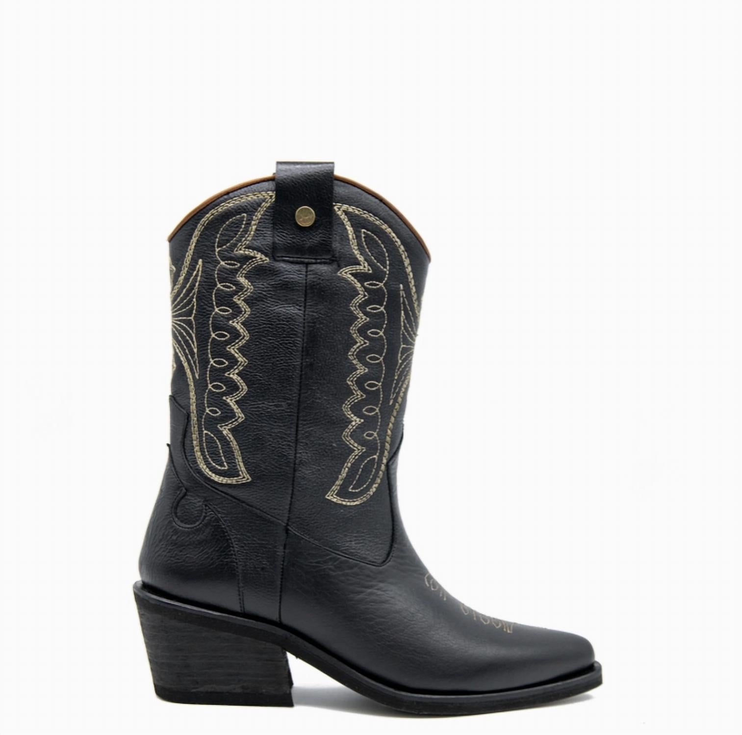 Stivali New York Women's Unstoppable Western Cowboy Boots in black - women's shoe