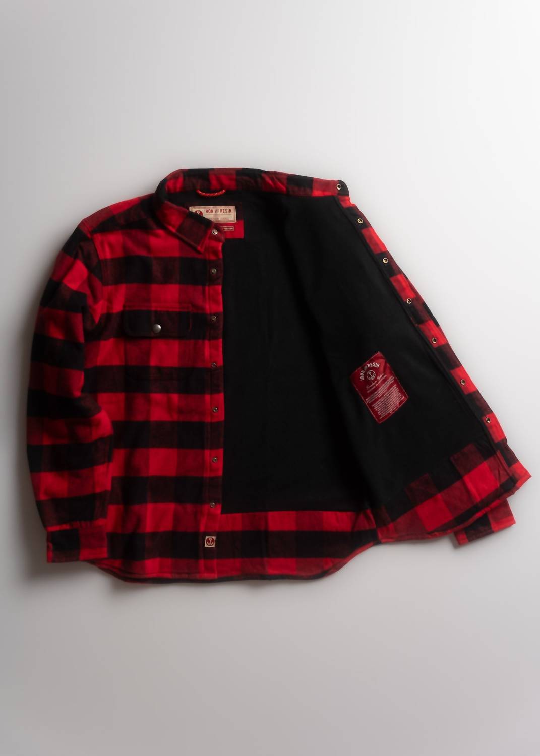 Iron & Resin Men's Buffalo Shirt in red - men's shirt - alternate view