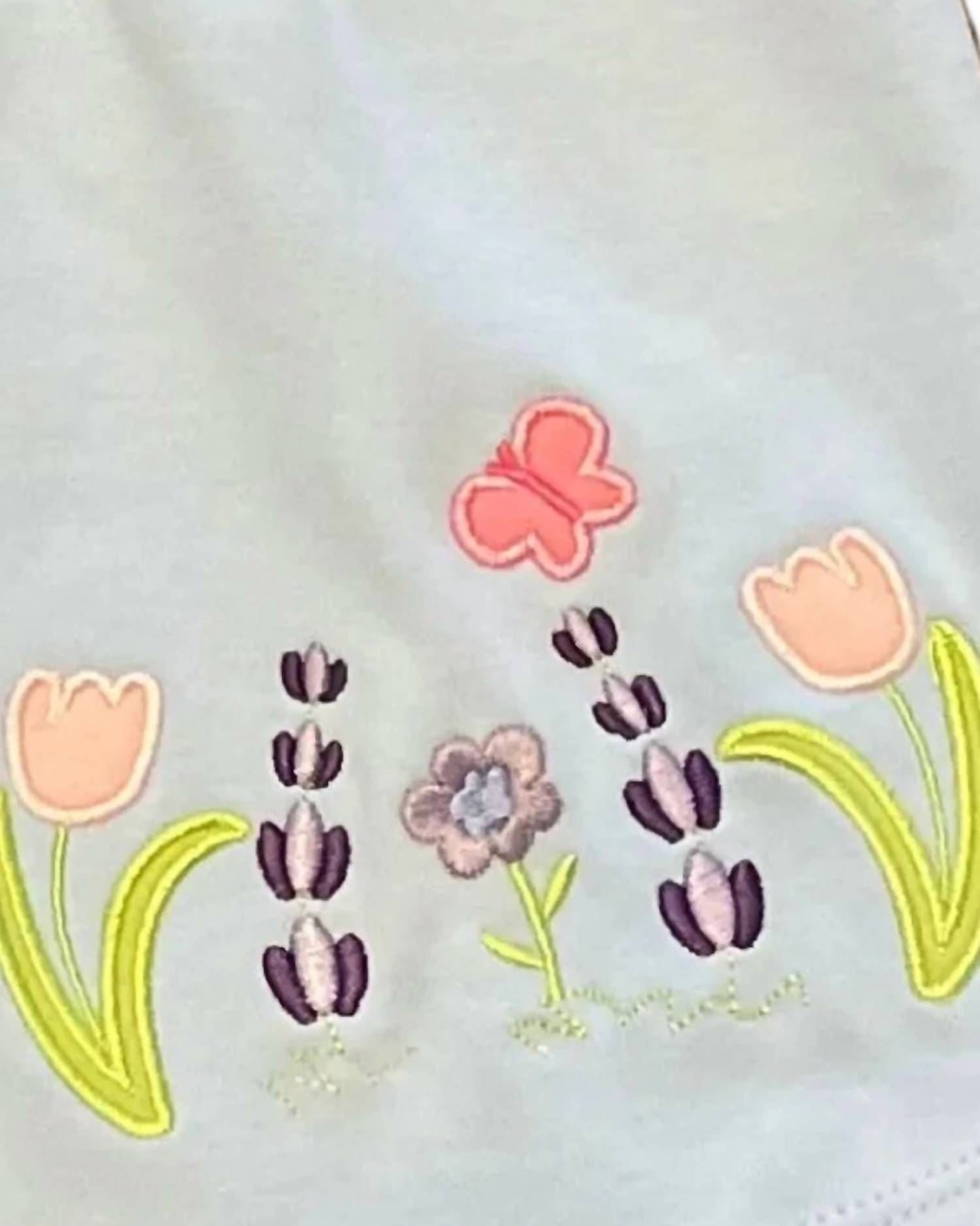 Luigi Kids - Girl's Flower Applique Swing Top