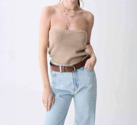 Deluc - Tinto Strapless Knit Top