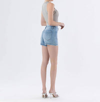 Vervet By Flying Monkey - High Rise Shorts With Patch Pockets
