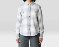 Mountain Hardwear Plusher Long Sleeve Shirt in glacial ombre buffalo check - women's shirt