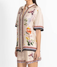 Johnny Was OPHELIA CAMP SHIRT in willa - women's blouse - detail view