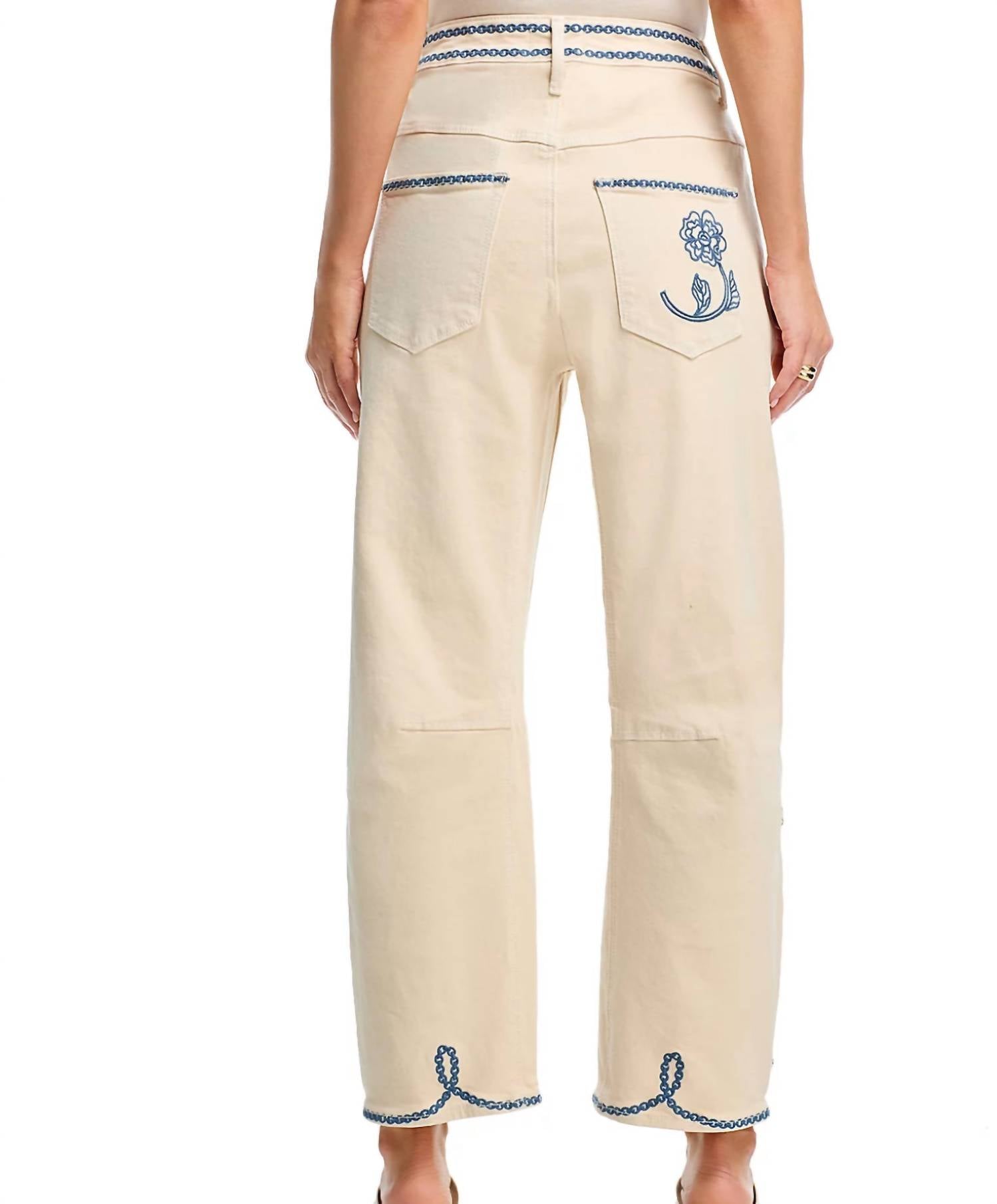 Driftwood - Women's Floral Embroidered Jeans