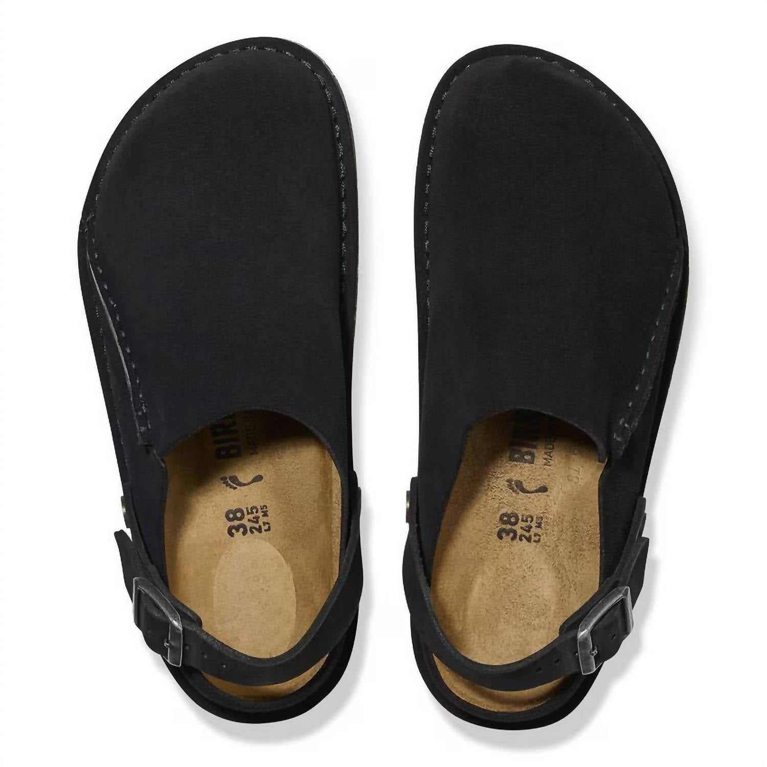 BIRKENSTOCK Women's Lutry Suede Clog in black - women's shoe - view 5