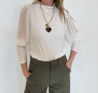 Melissa Nepton - Melody Sheer Sleeve Top